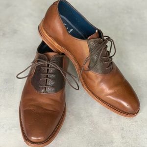 Barker Two-tone leather dress shoe
